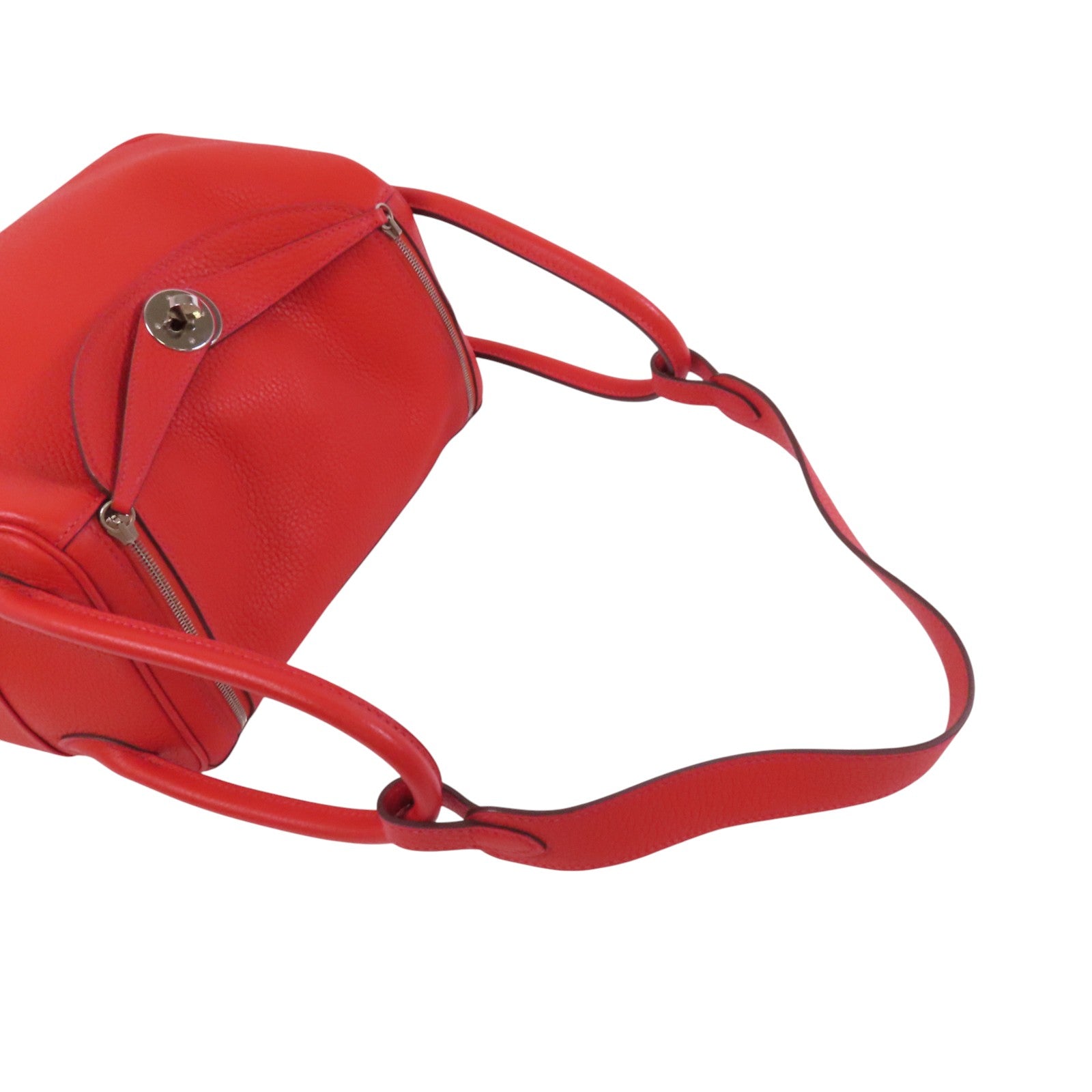 HERMES Clemence皮革Lindy 26銀扣肩背袋