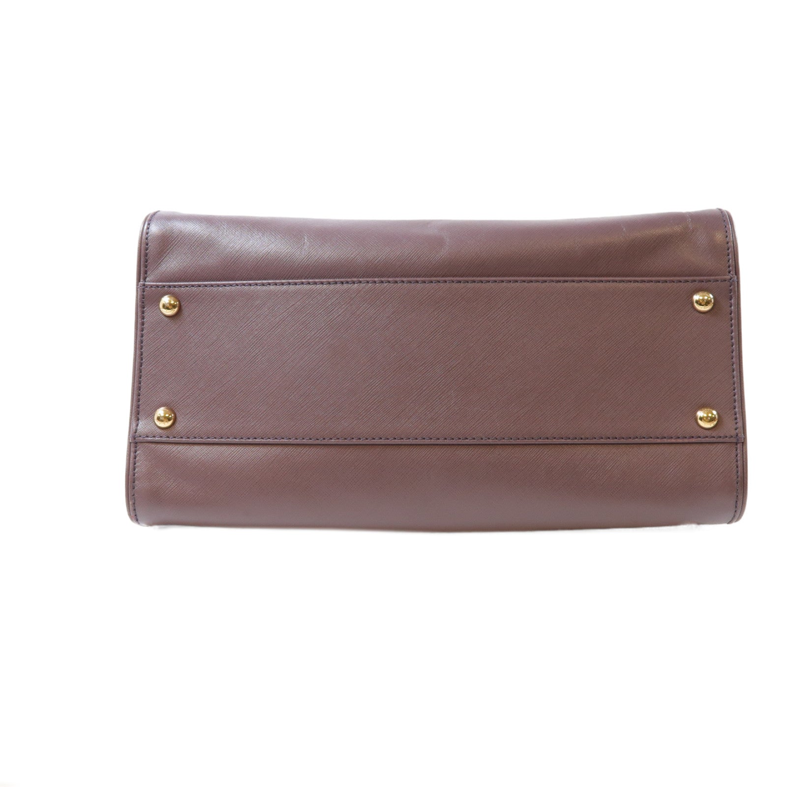 Salvatore Ferragamo 牛皮皮革Hand Bag金扣手挽袋紫色