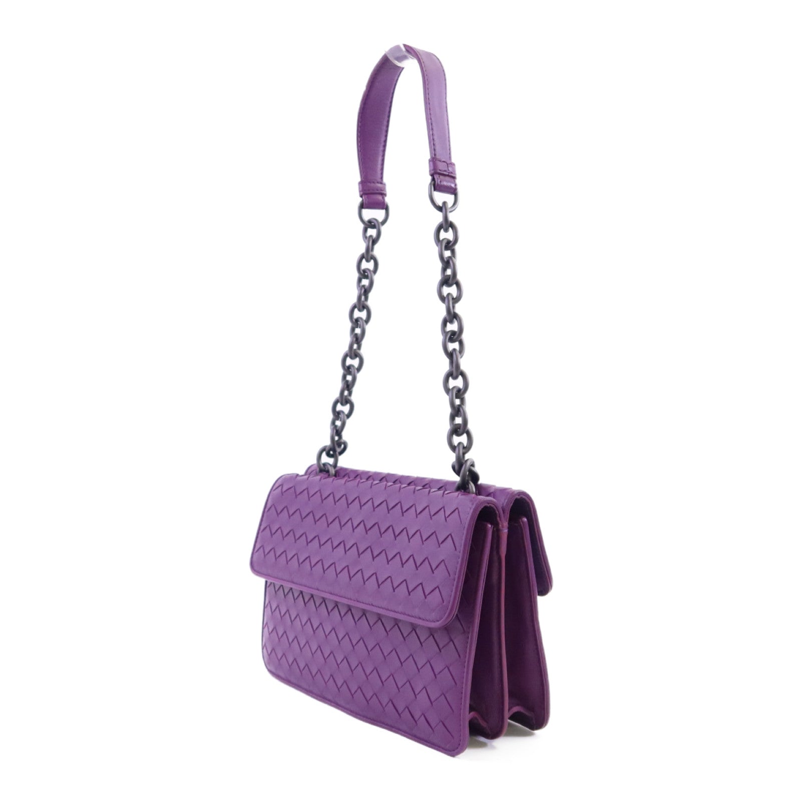 BOTTEGA VENETA 織紋皮革Chain Shoulder Bag鏈帶肩背袋