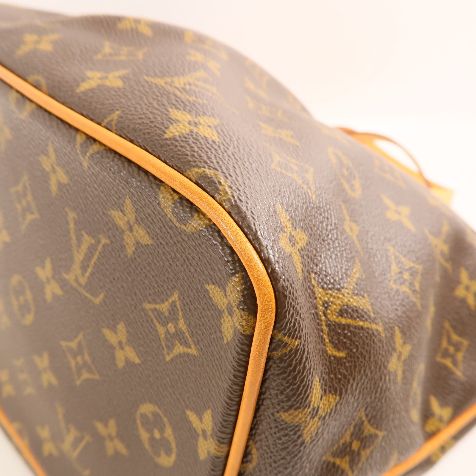LOUIS VUITTON Monogram Palermo PM金扣手挽肩背兩用袋棕色