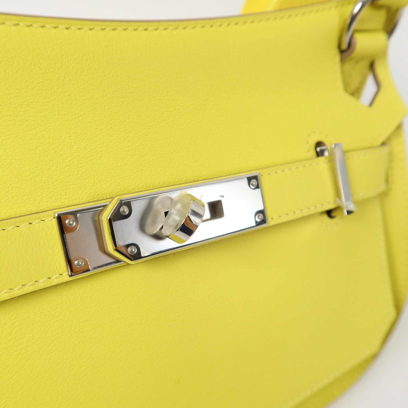 HERMES Swift皮革Mini Jypsiere肩背袋Lime