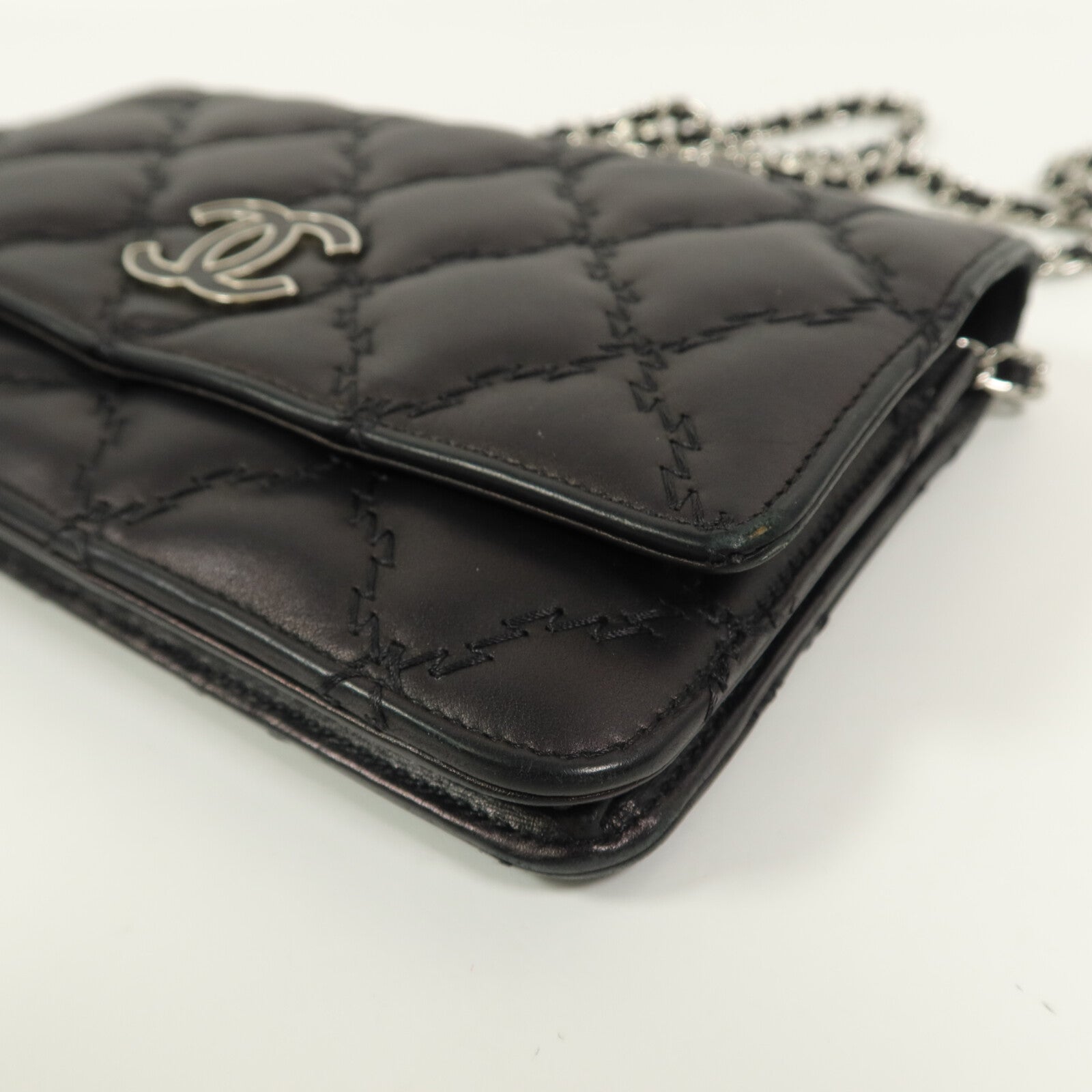 CHANEL 羊皮皮革Wallet On Chain鏈帶肩背袋