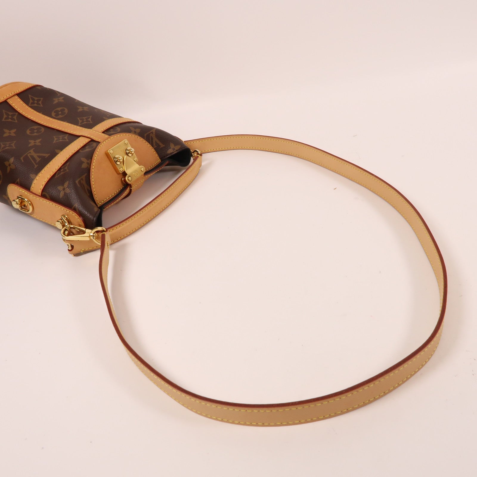 LOUIS VUITTON LV GHW Duffle 2 Way Shoulder Bag Handbag M43587 Monogram Brown