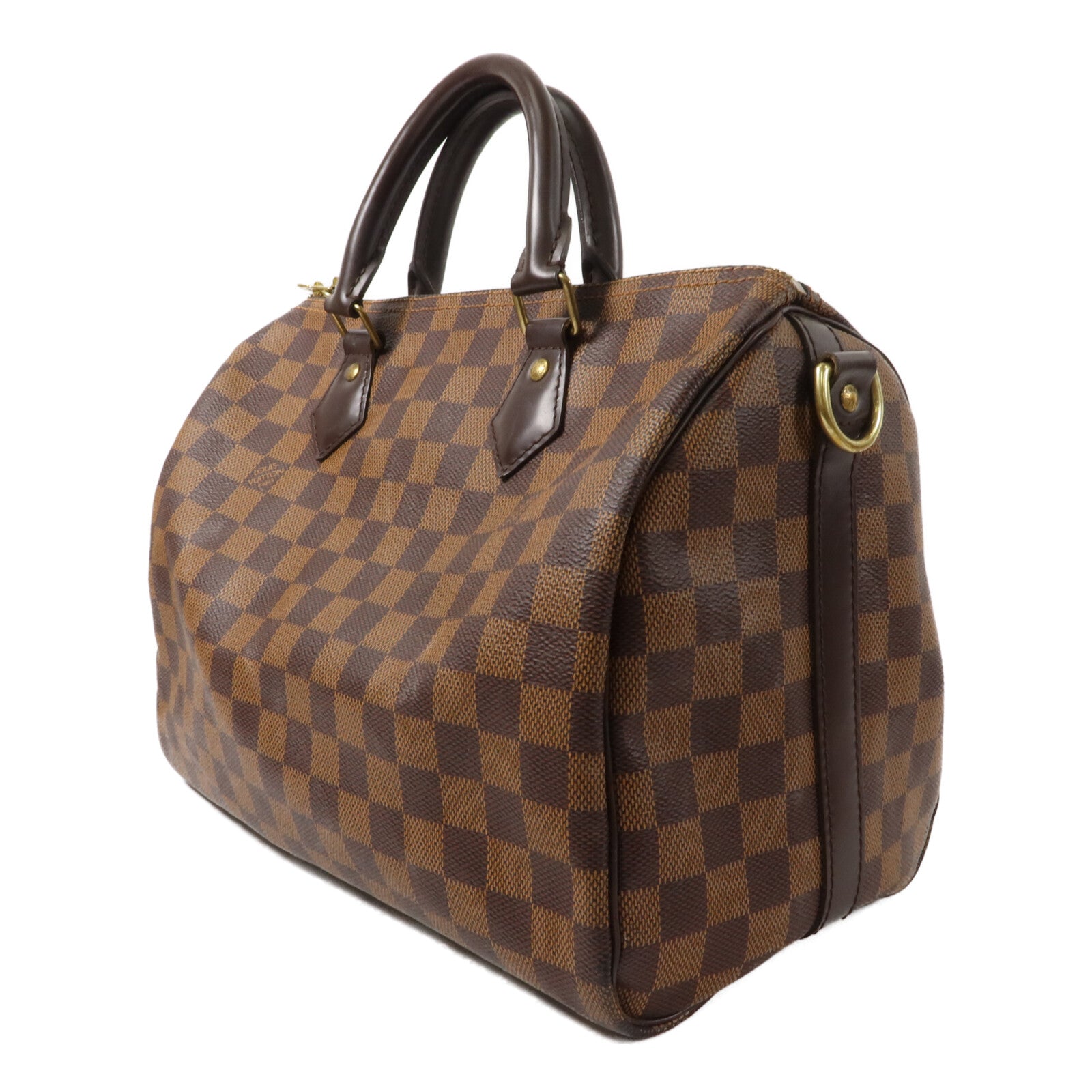 LOUIS VUITTON Damier Speedy Bandouliere 30手挽肩背兩用袋