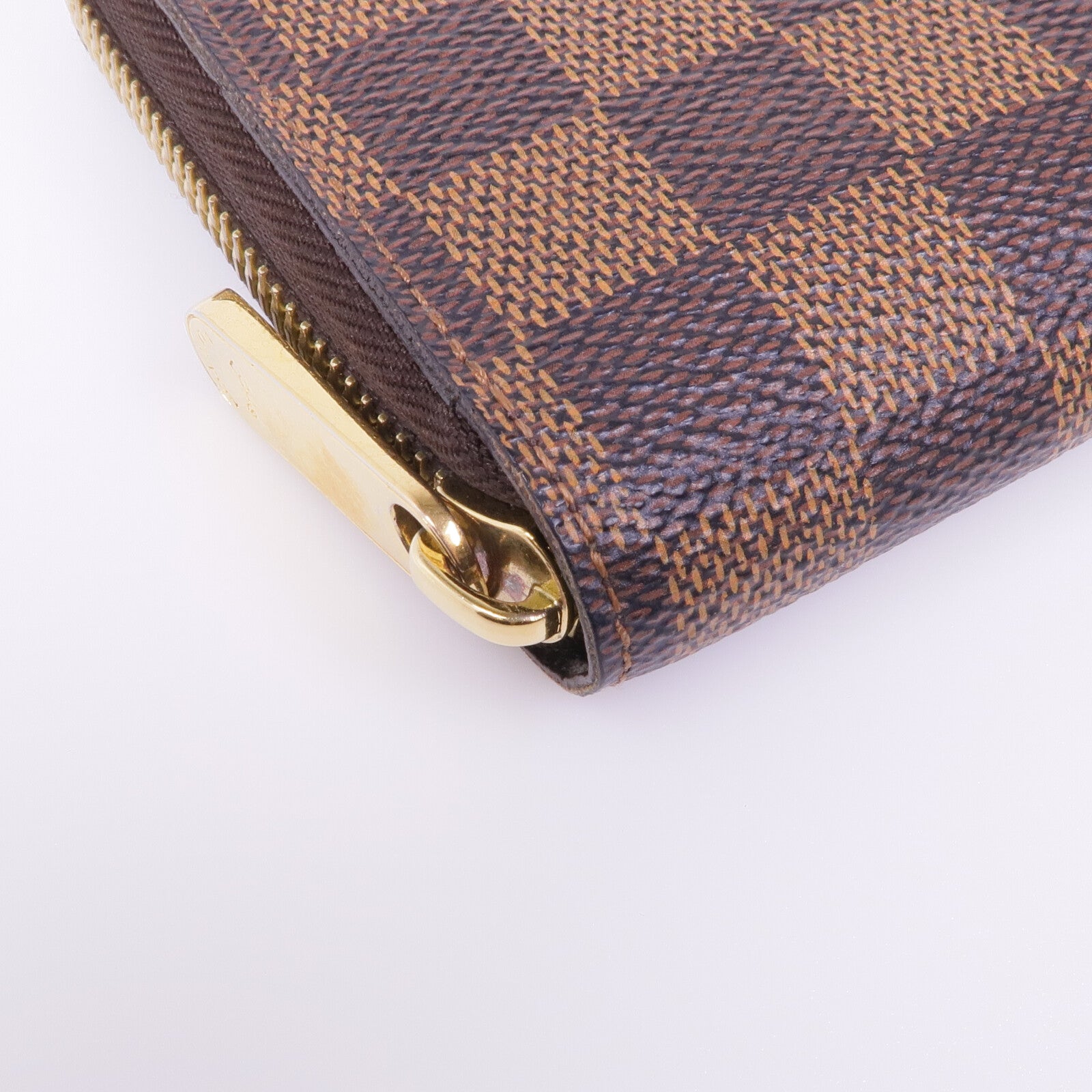 LOUIS VUITTON Damier Ebene Zippy Long Wallet金扣長錢包