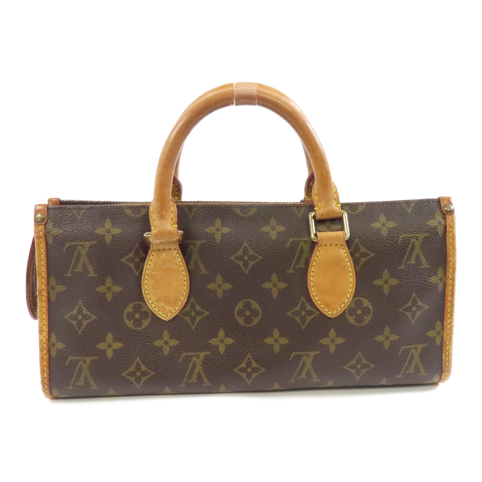 LOUIS VUITTON Monogram Popincourt金扣手挽袋啡色