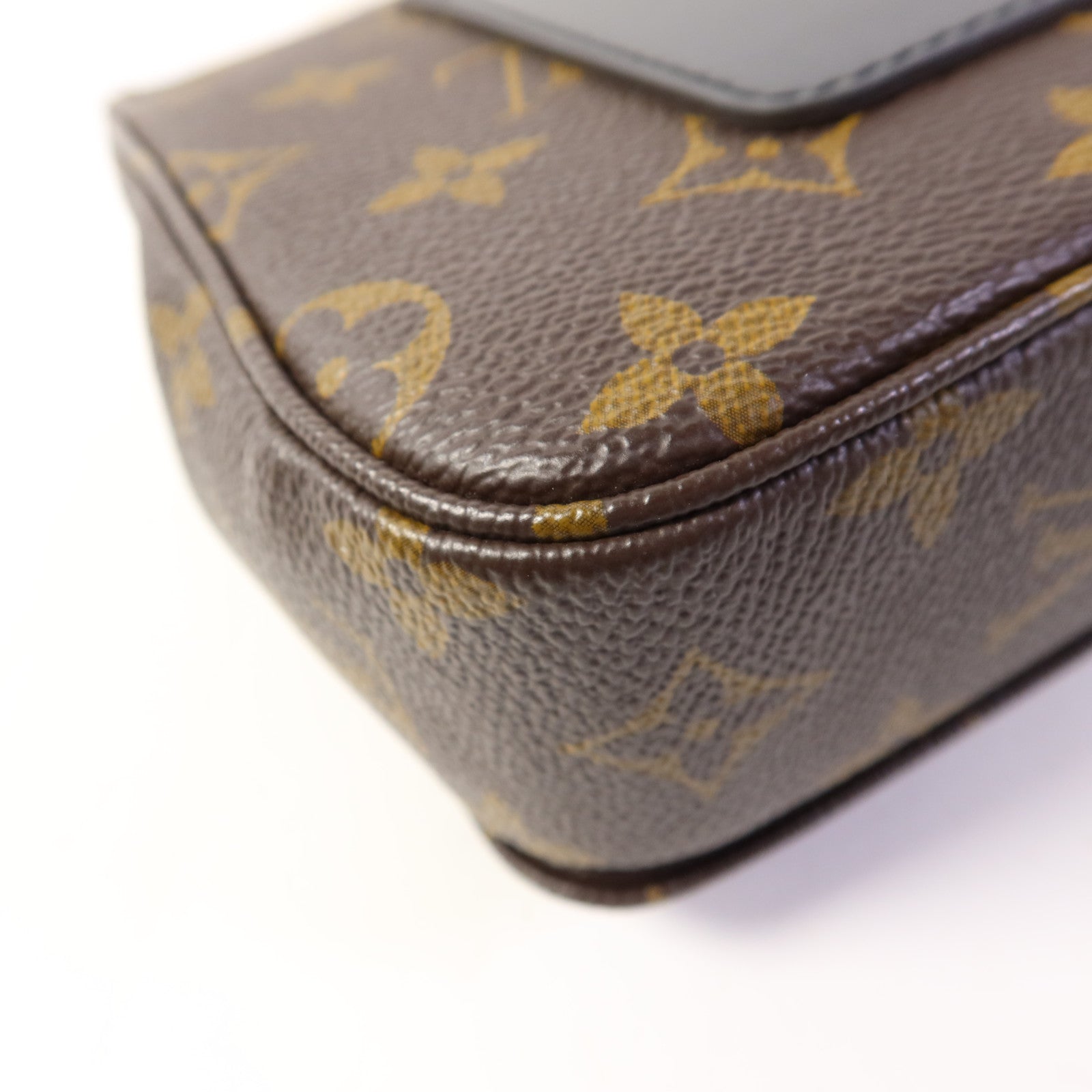 LOUIS VUITTON Monogram Marceau金扣肩背袋棕色