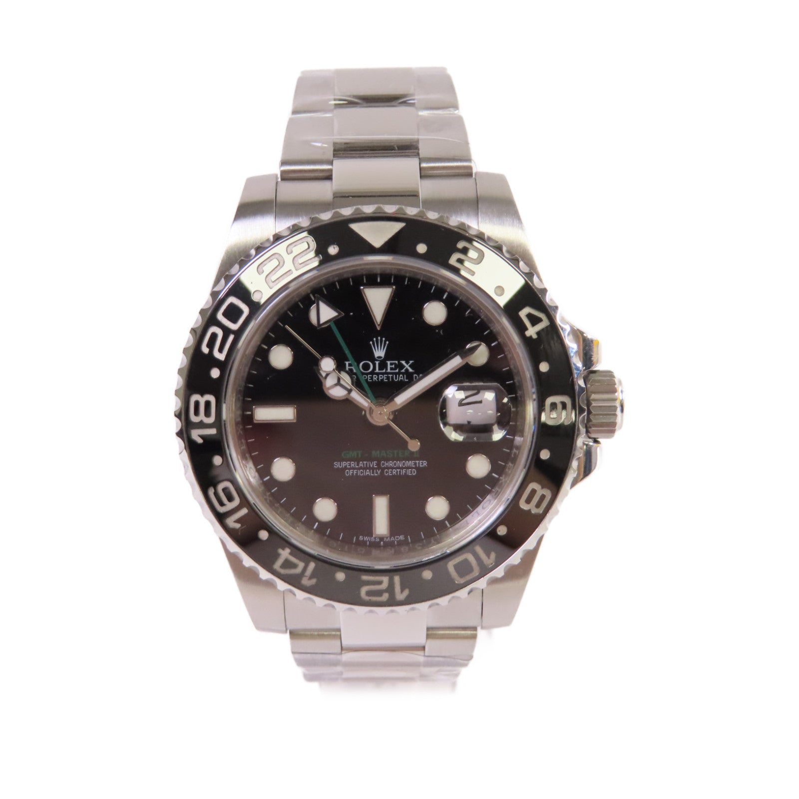 ROLEX GMT Master II Watch不鏽鋼自動機芯手錶黑色