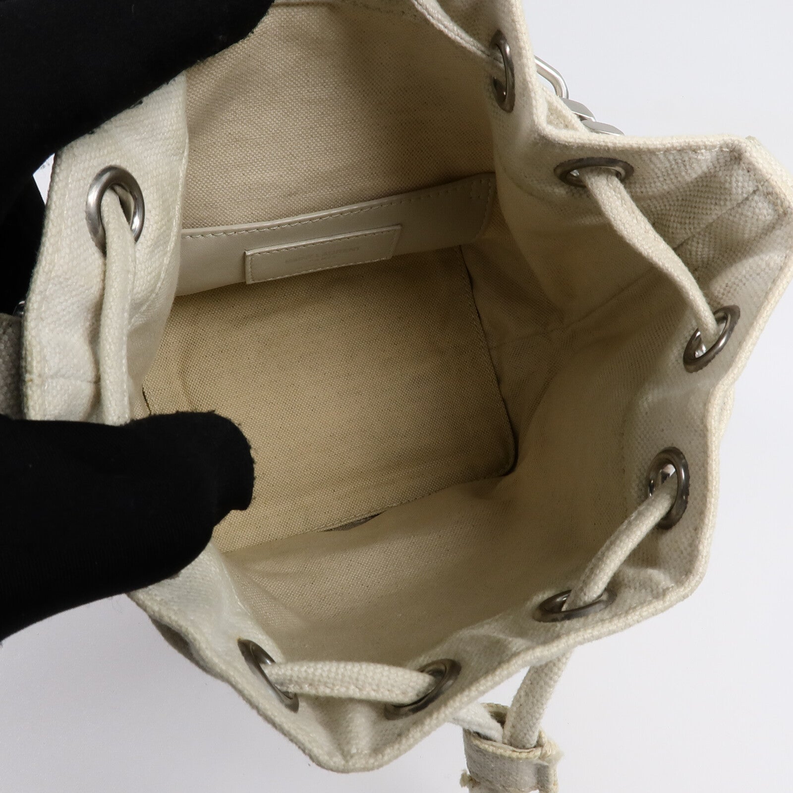 YVES SAINT LAURENT 帆布Rive Gauche Bucket Bag手挽袋