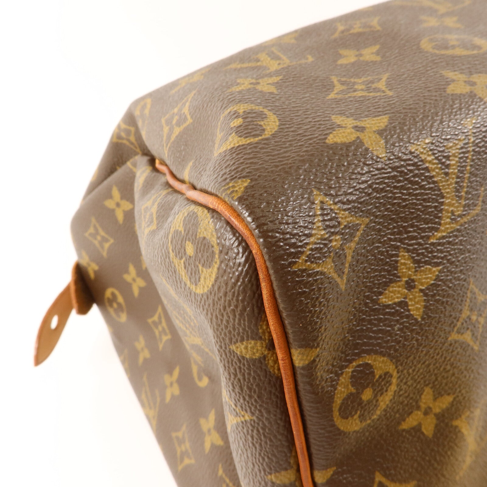 LOUIS VUITTON Monogram Speedy 35金扣手挽袋