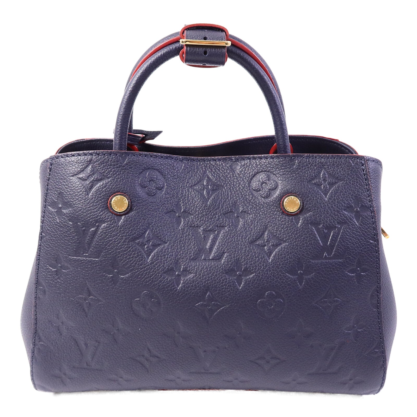 LOUIS VUITTON Monogram Empreinte Montaigne BB手挽肩背兩用袋