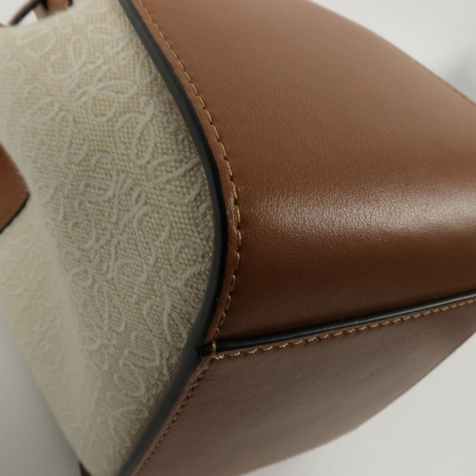 LOEWE 帆布/牛皮皮革Hammock Mini手挽肩背兩用袋
