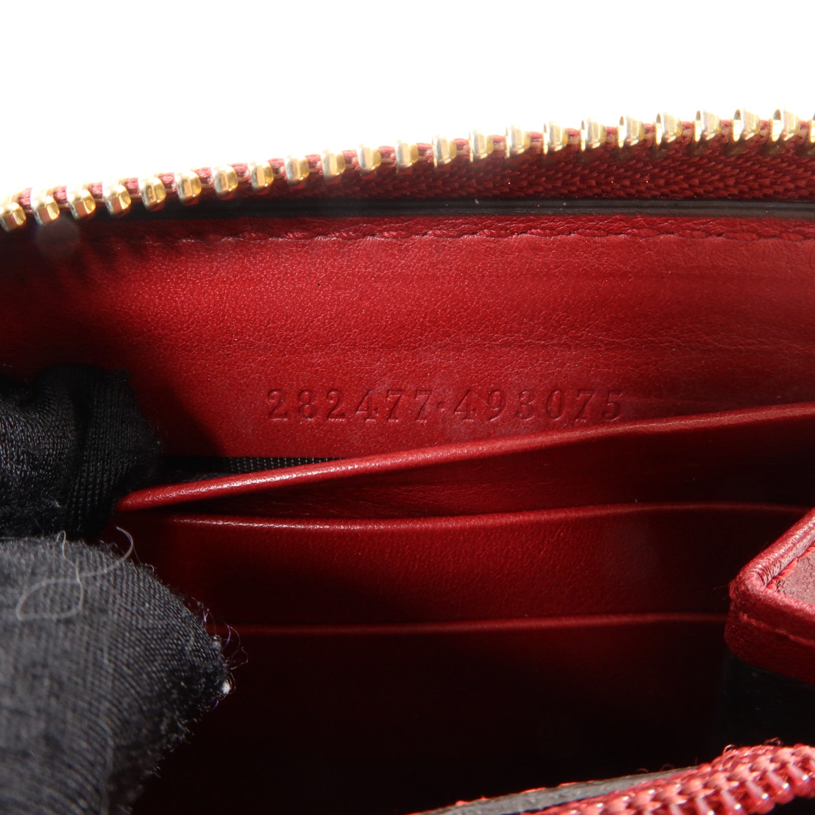 GUCCI 牛皮皮革Lovely Line Guccissima Zip-Around Long Wallet金扣長錢包