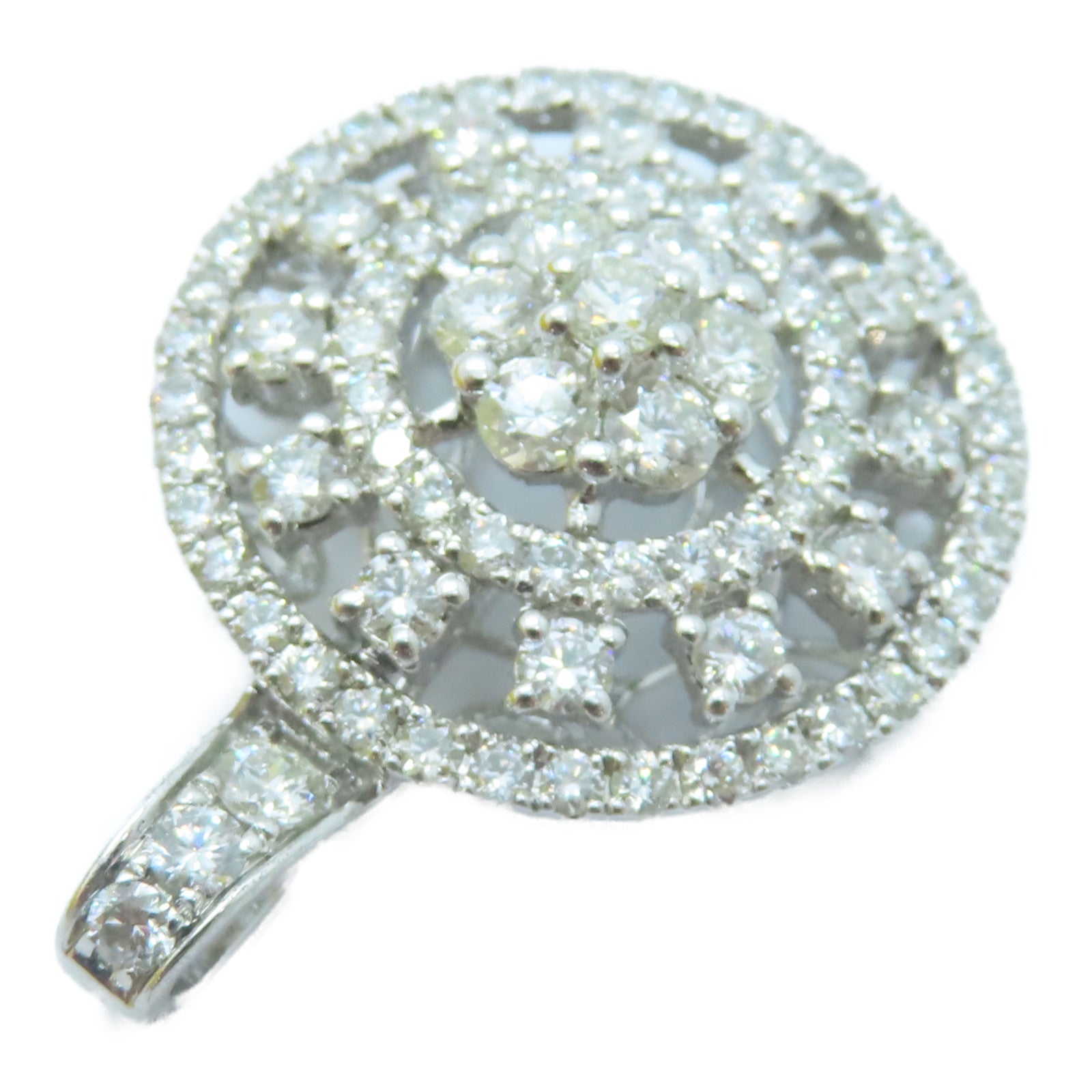 JEWELRY 18K白金Diamond Pendant Top 2.00ct鑚石吊墜