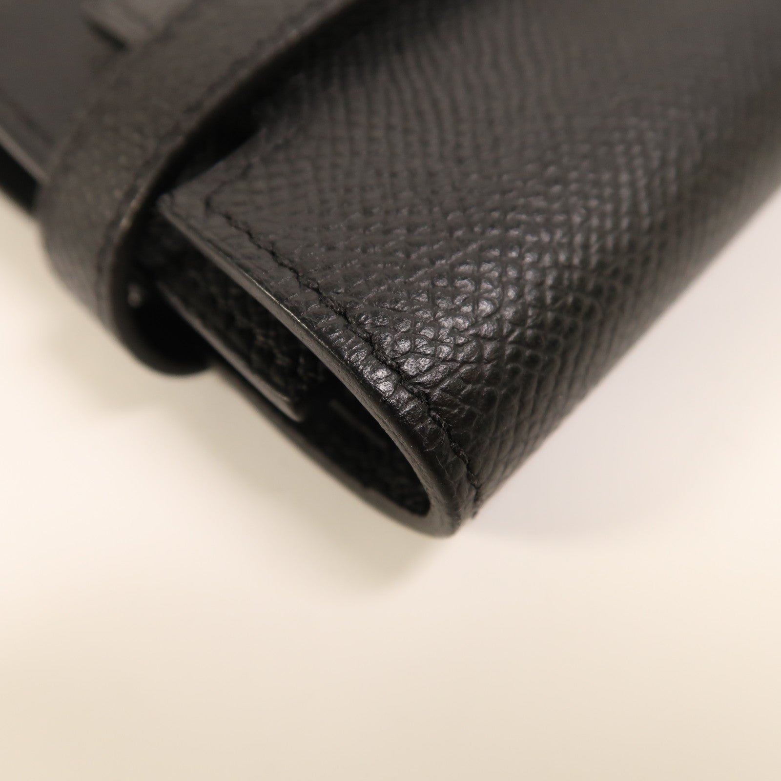 HERMES Epsom皮革Kelly Compact Wallet金扣錢包