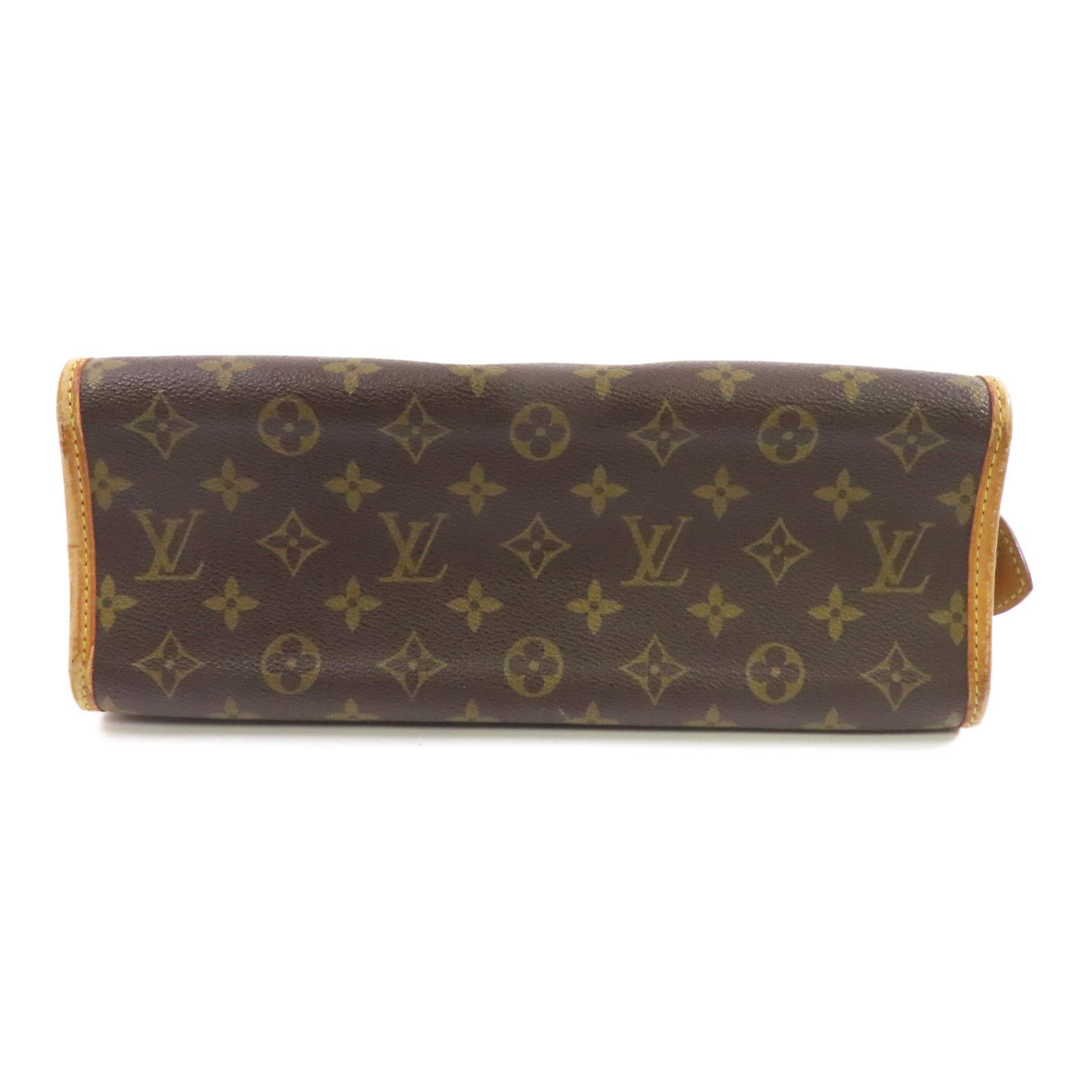 LOUIS VUITTON Monogram Popincourt金扣手挽袋啡色