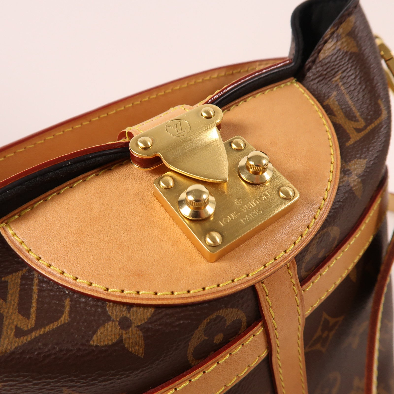 LOUIS VUITTON LV GHW Duffle 2 Way Shoulder Bag Handbag M43587 Monogram Brown