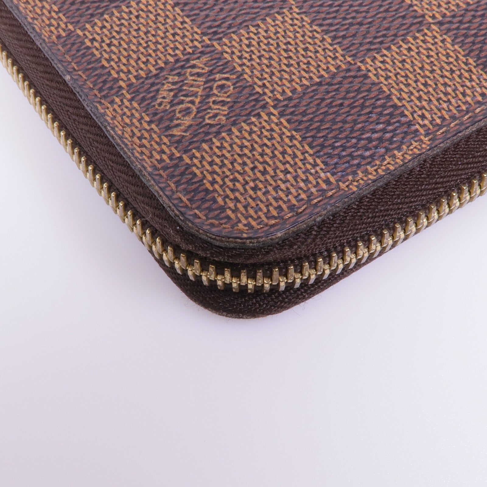 LOUIS VUITTON Damier Ebene Zippy Long Wallet金扣長錢包