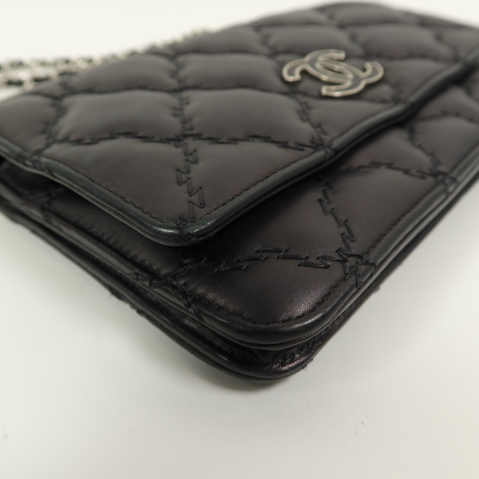 CHANEL 羊皮皮革Wallet On Chain鏈帶肩背袋