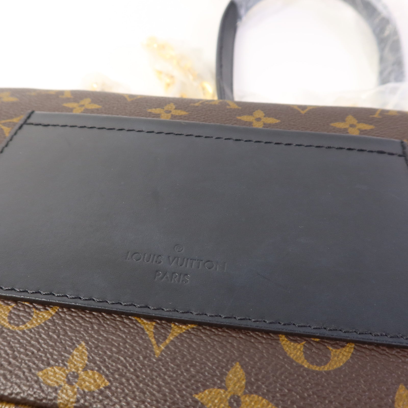 LOUIS VUITTON Monogram Marceau金扣肩背袋棕色