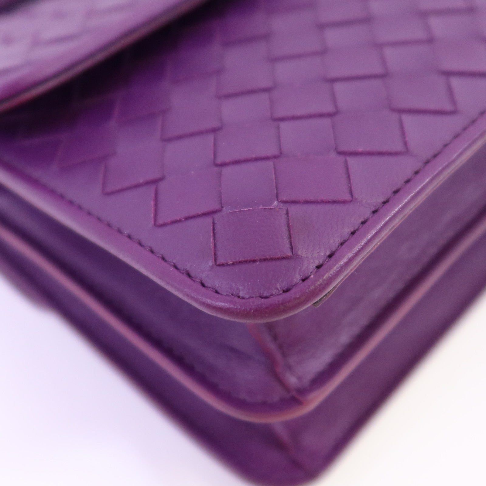 BOTTEGA VENETA 織紋皮革Chain Shoulder Bag鏈帶肩背袋