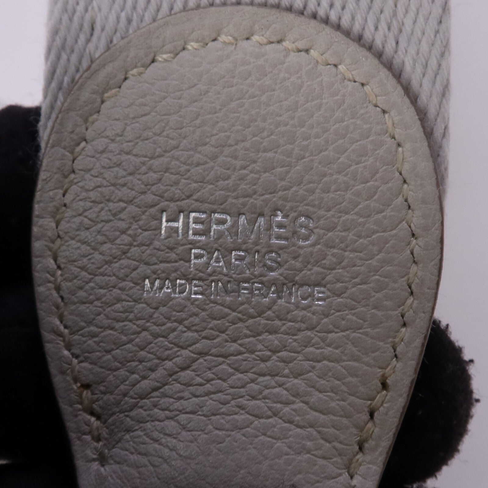HERMES Evercolor皮革Oxer銀扣手挽肩背兩用袋Gris Perle