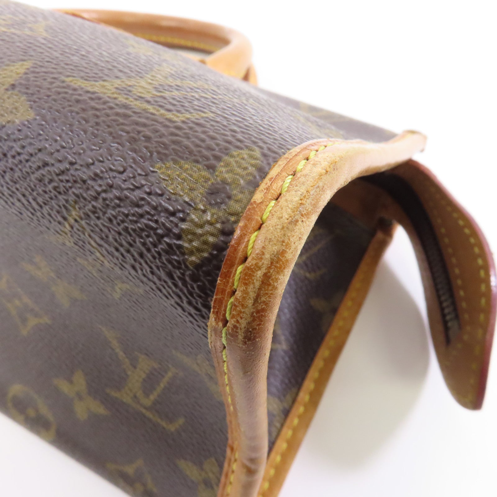 LOUIS VUITTON Monogram Popincourt金扣手挽袋啡色