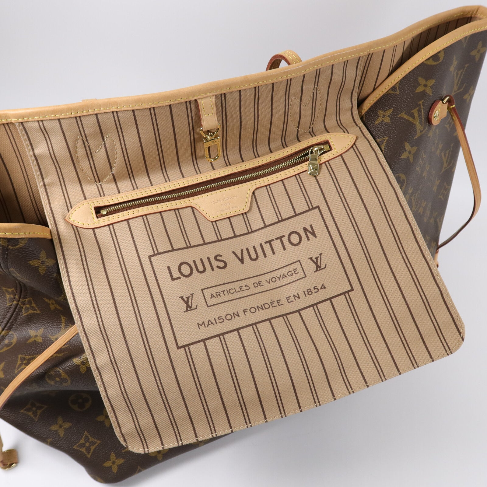 LOUIS VUITTON Monogram Neverfull GM手挽袋