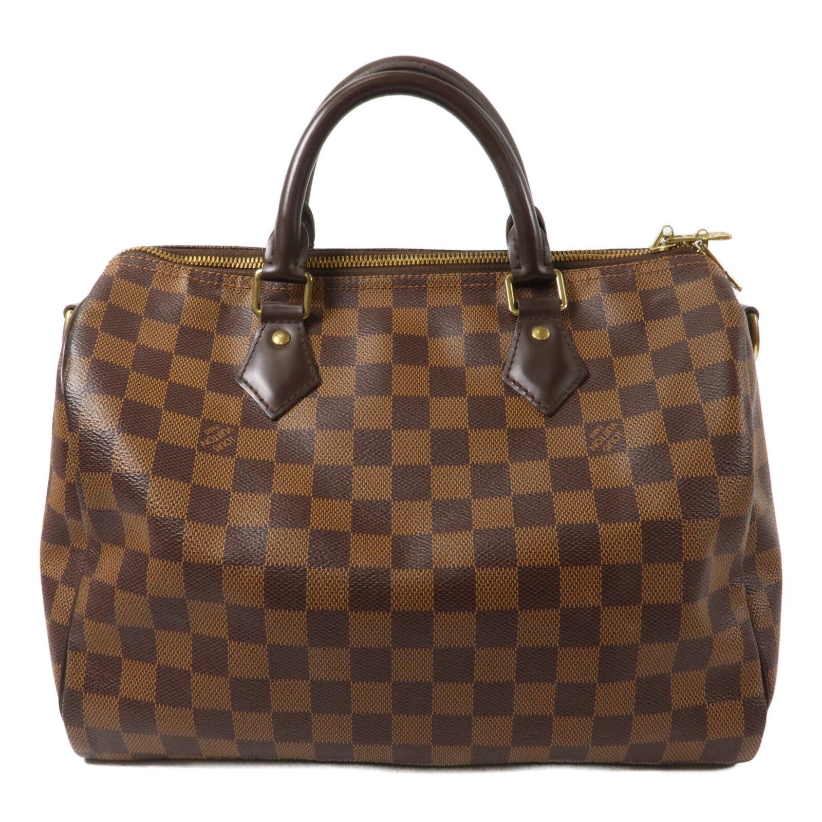 LOUIS VUITTON Damier Speedy Bandouliere 30手挽肩背兩用袋