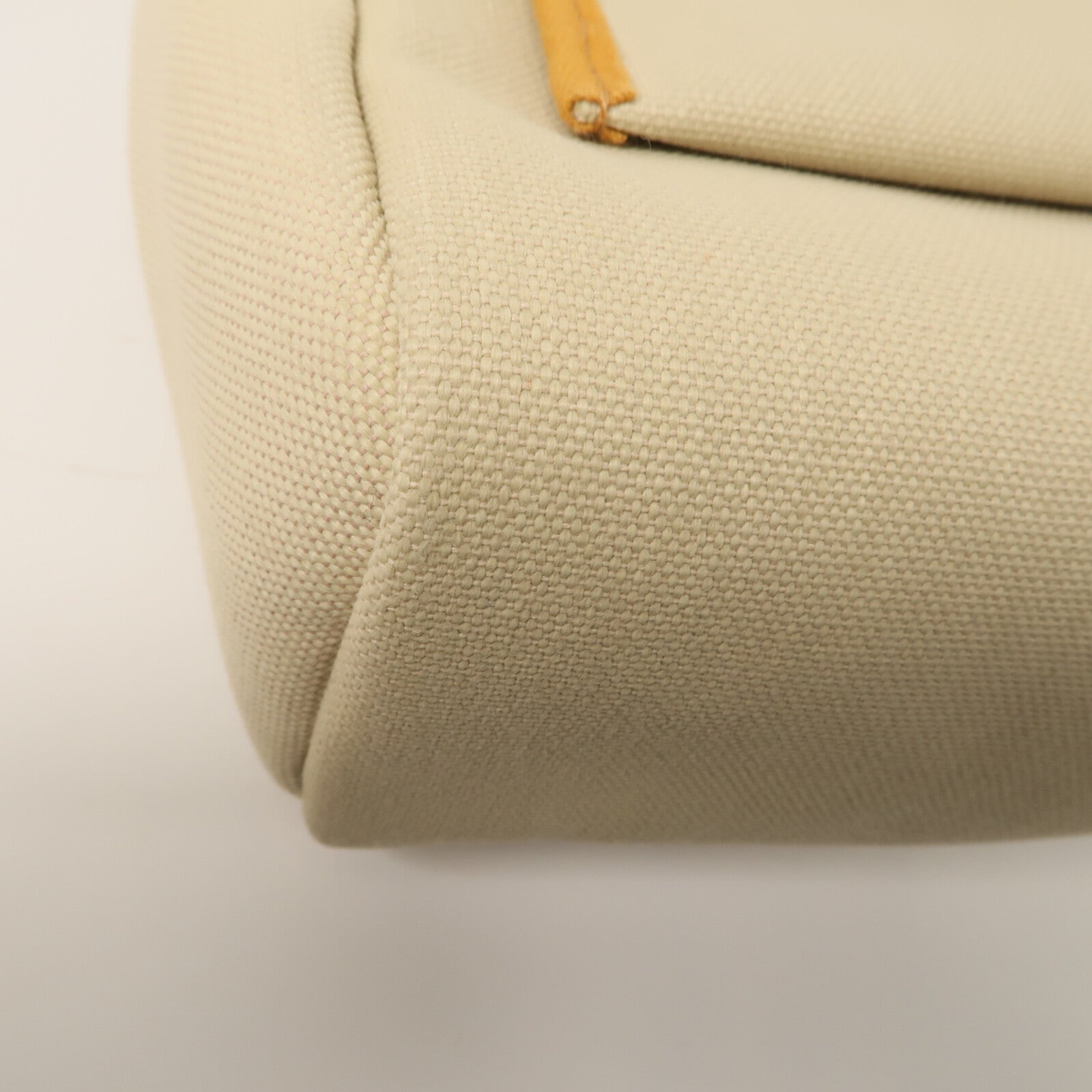 HERMES Toile H帆布Herbag PM手挽肩背兩用袋Beton/Fauve