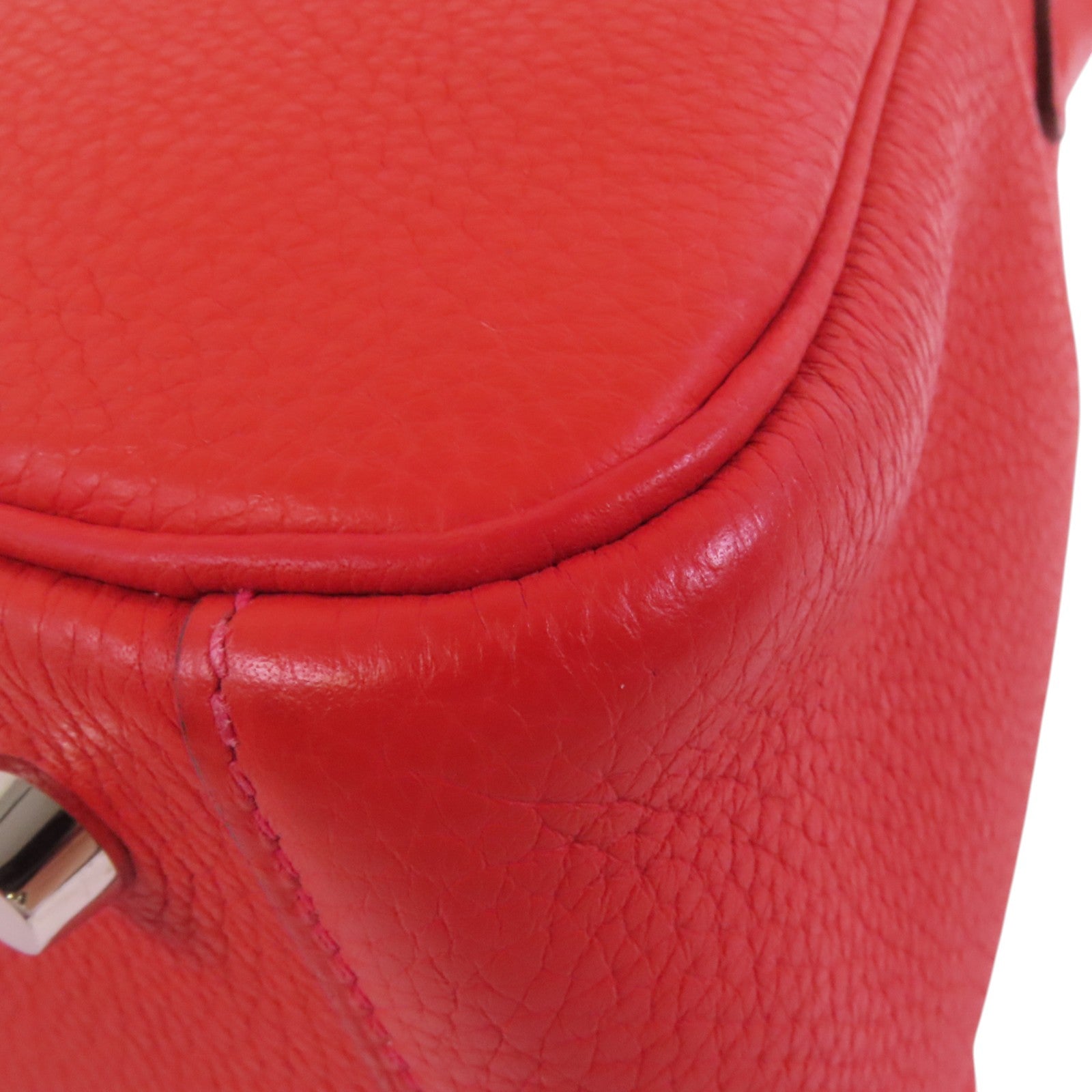 HERMES Clemence皮革Lindy 26銀扣肩背袋