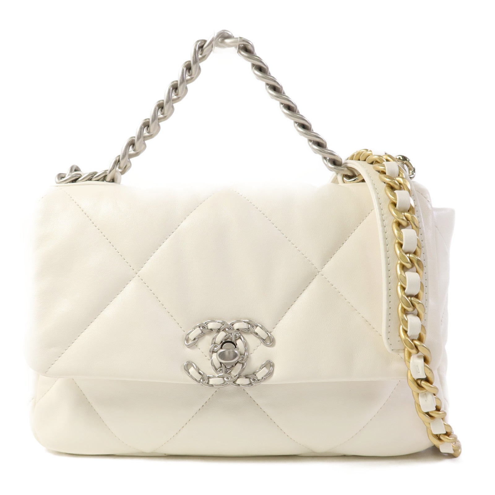 CHANEL 牛皮皮革Chanel 19手挽肩背兩用袋