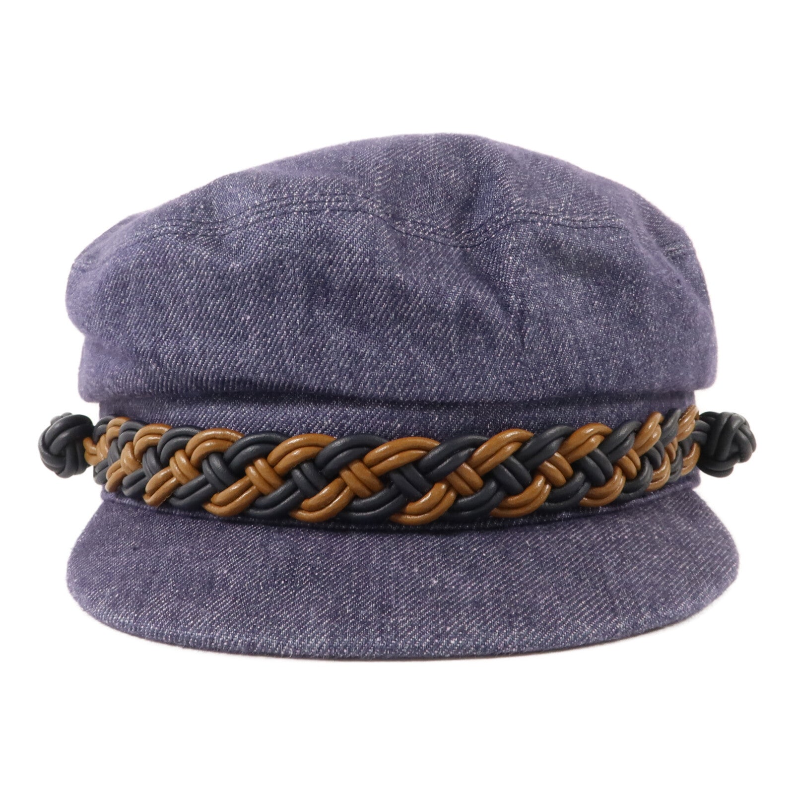 HERMES 牛仔布料Casquette Giulietta Denim Hat (Size57)帽子