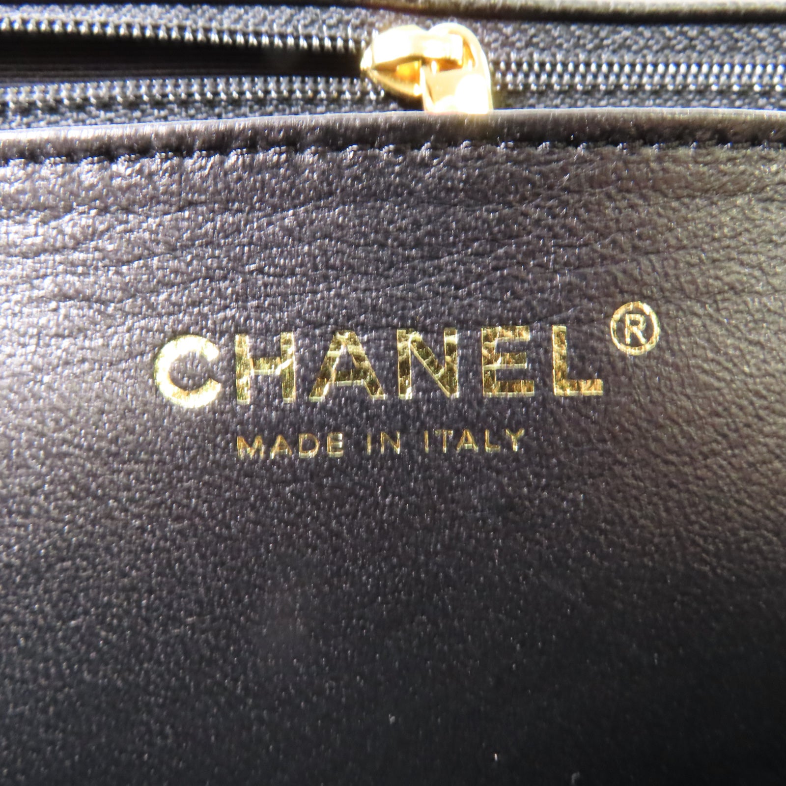 CHANEL 【激減優惠】菱格Caviar皮革Classic Jumbo Single Flap金扣鏈帶肩背袋黒色