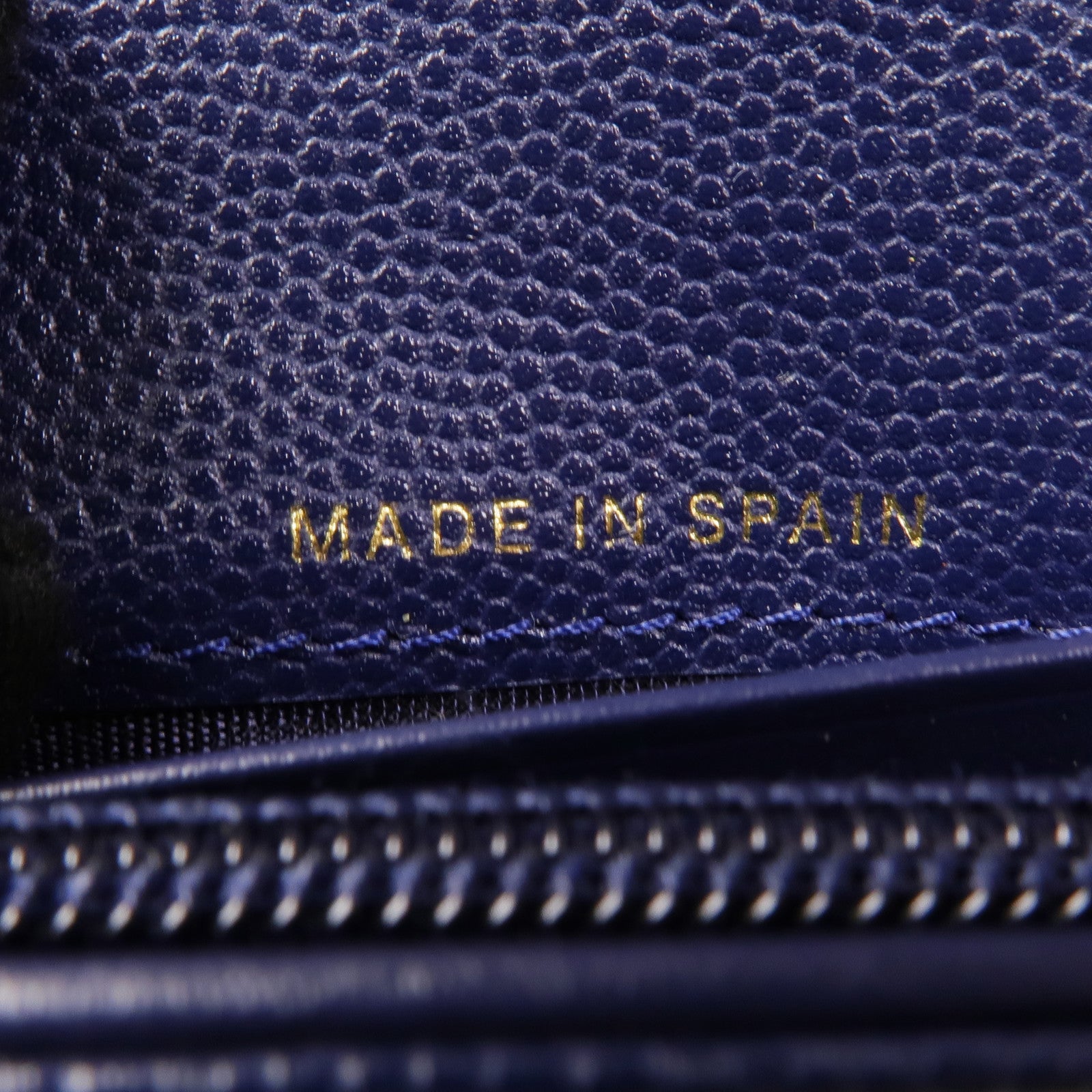 CHANEL CC GHW Wallet Calfskin Leather Navy
