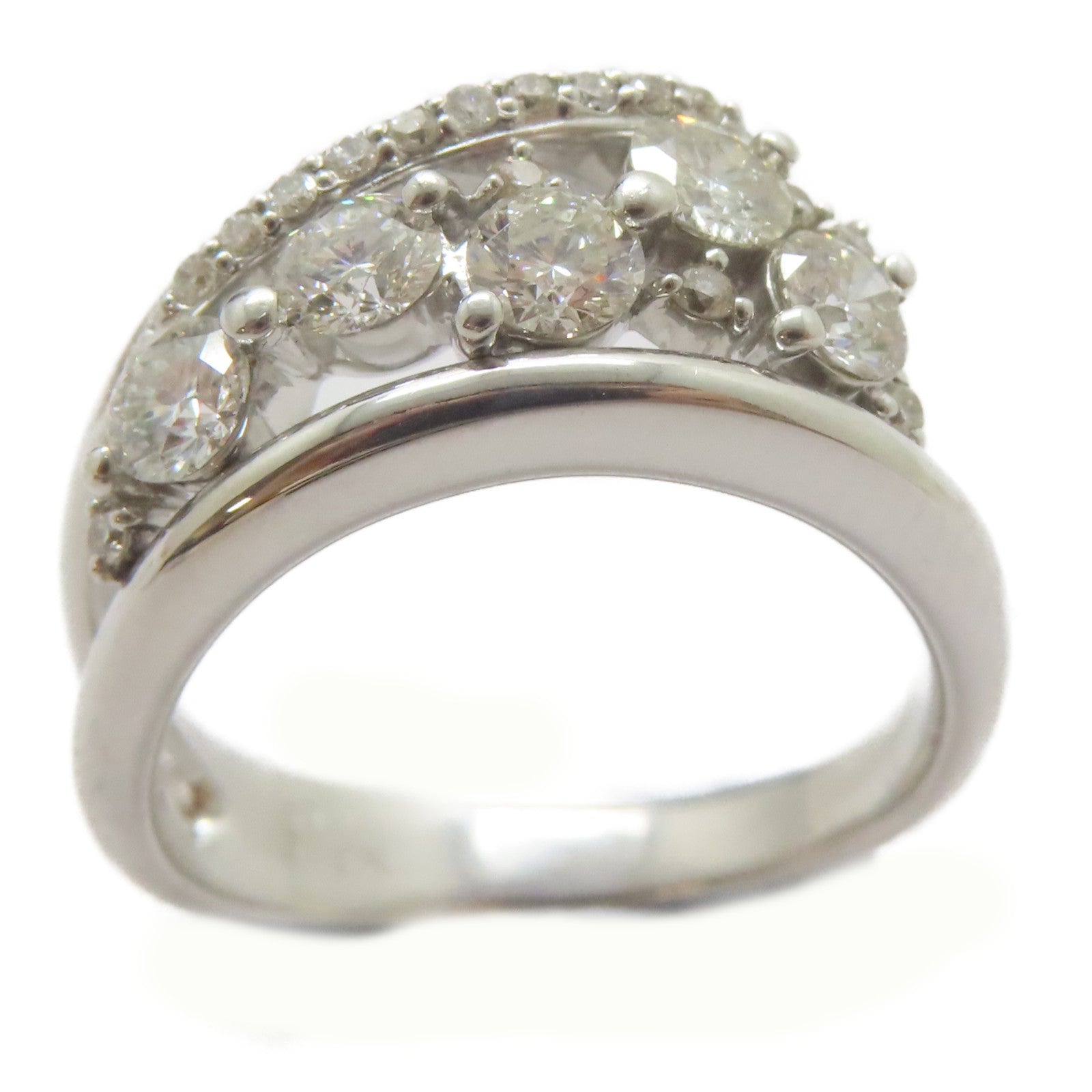 JEWELRY 18K白金Diamond Ring戒指US#7