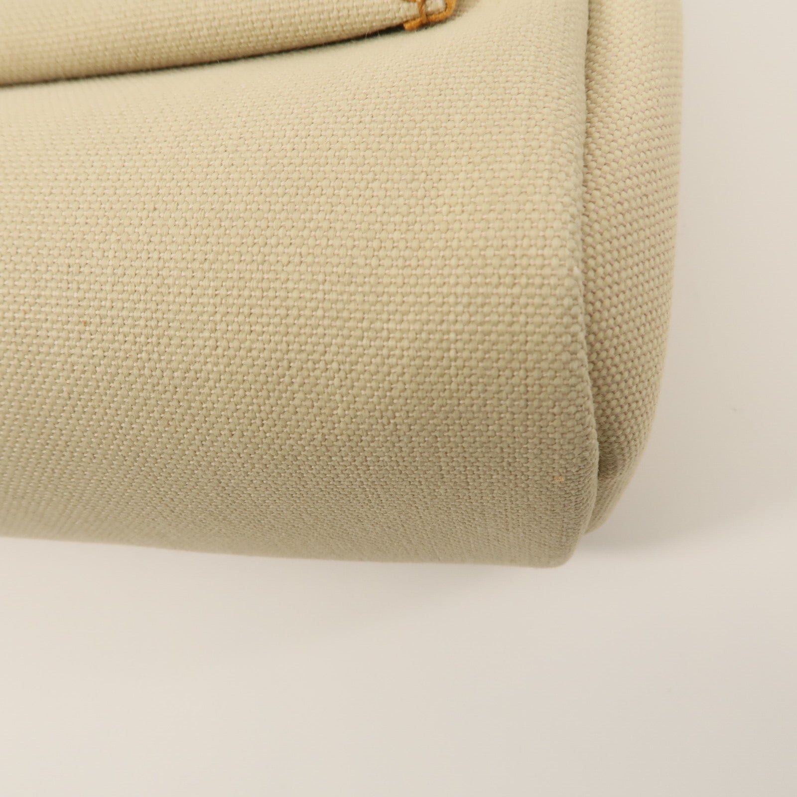 HERMES Toile H帆布Herbag PM手挽肩背兩用袋Beton/Fauve