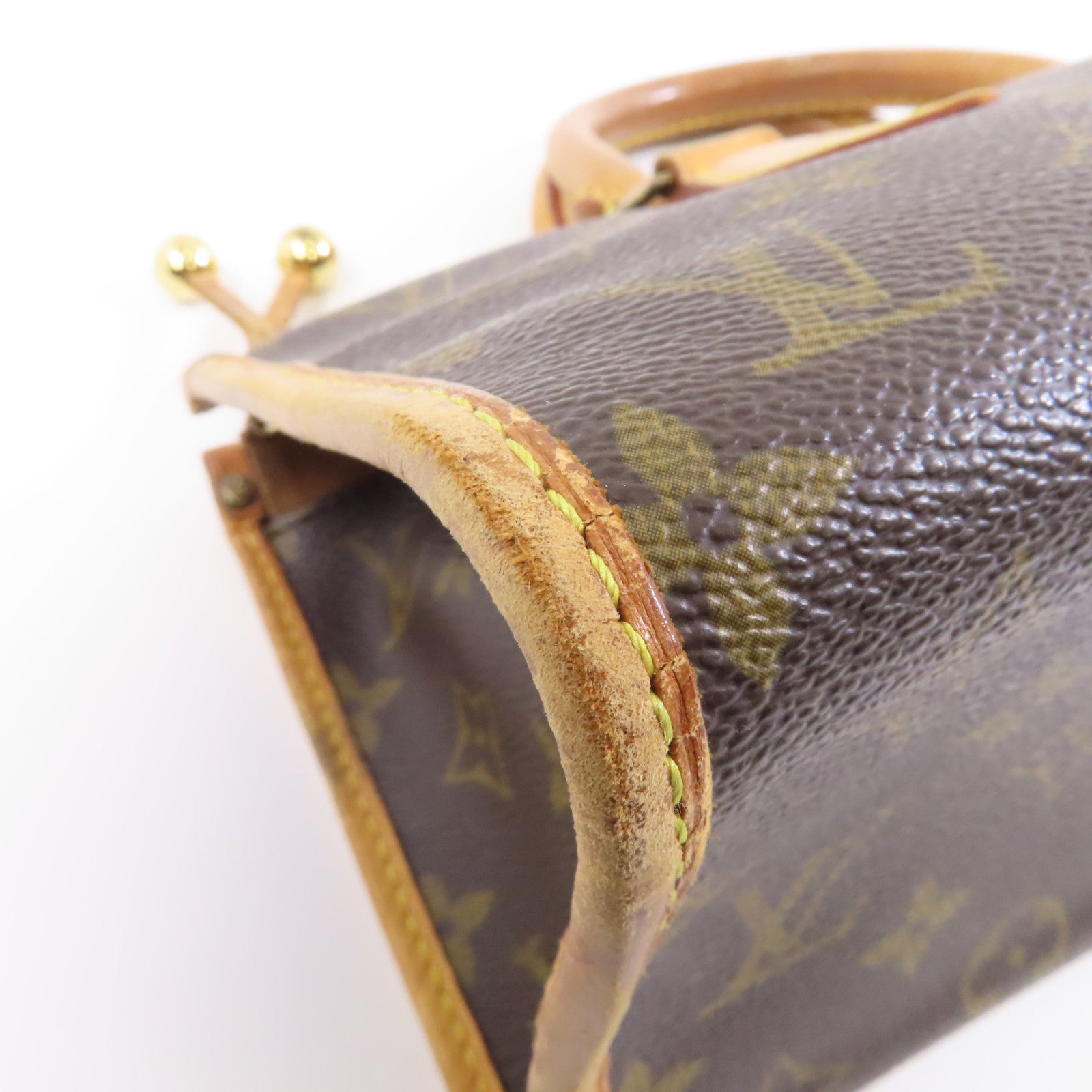 LOUIS VUITTON Monogram Popincourt金扣手挽袋啡色