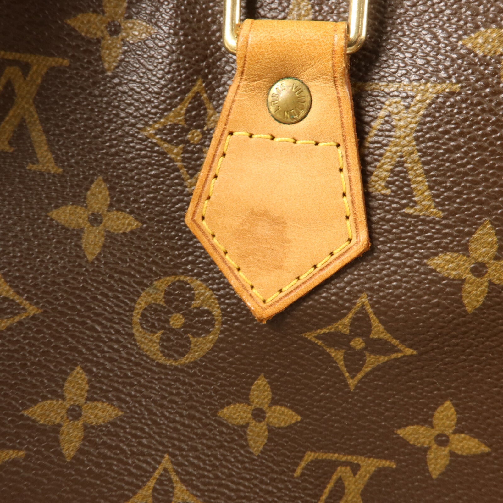 LOUIS VUITTON Monogram Speedy 35金扣手挽袋