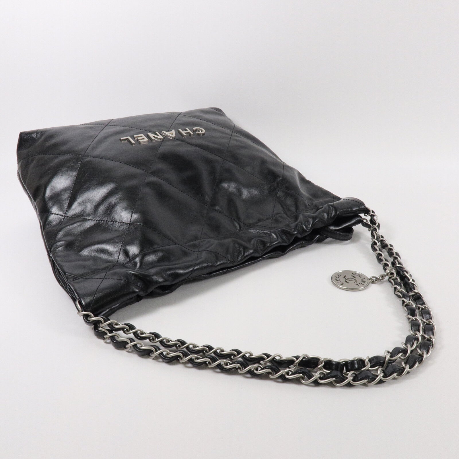 CHANEL 牛皮皮革Chanel 22 Small鏈帶肩背袋