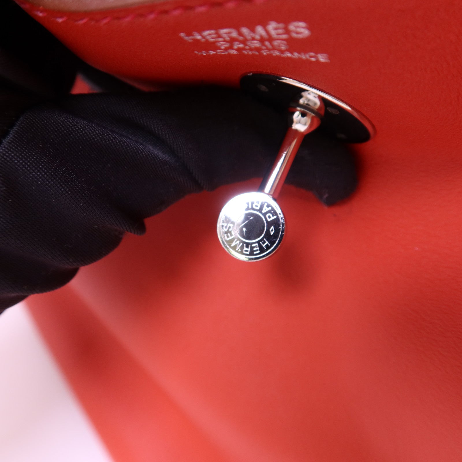 HERMES Evercolor皮革Lindy 30銀扣手挽肩背兩用袋