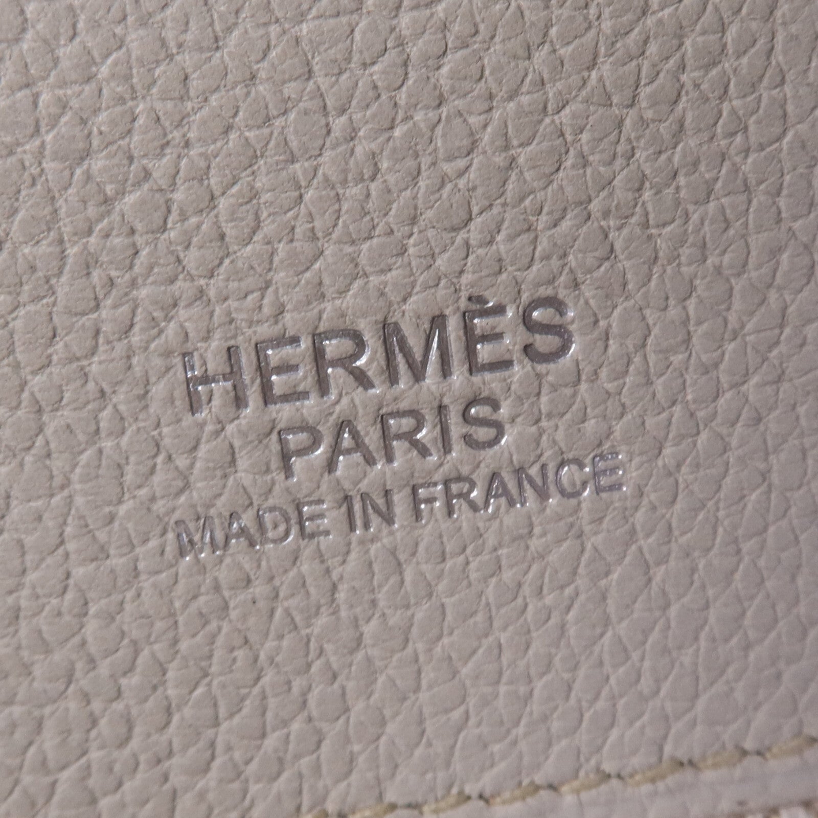 HERMES Evercolor皮革Oxer銀扣手挽肩背兩用袋Gris Perle