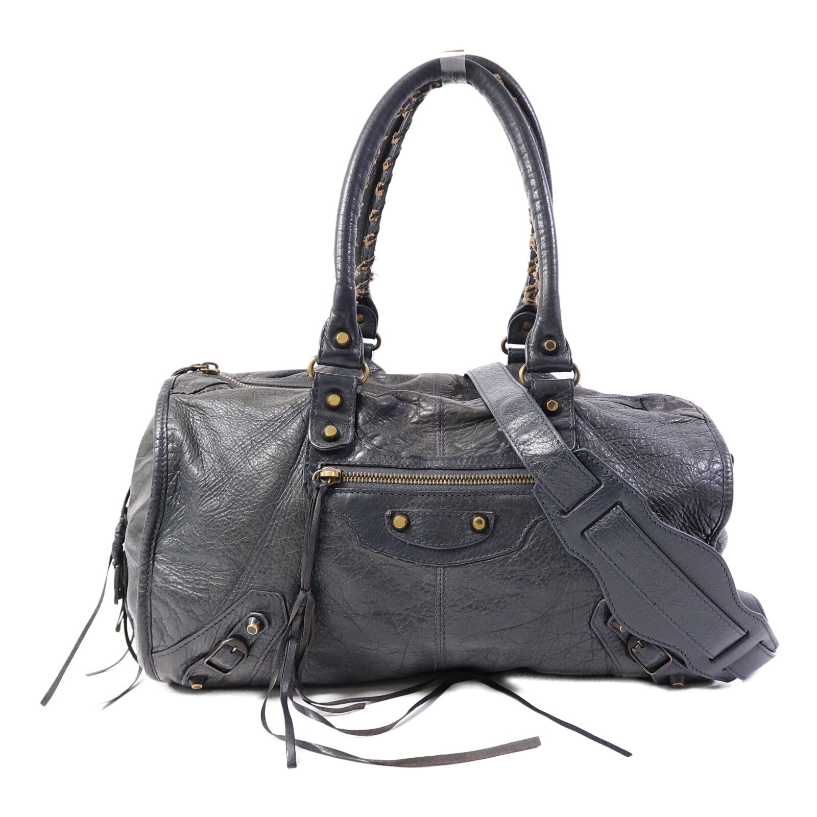BALENCIAGA 牛皮皮革The City手挽肩背兩用袋