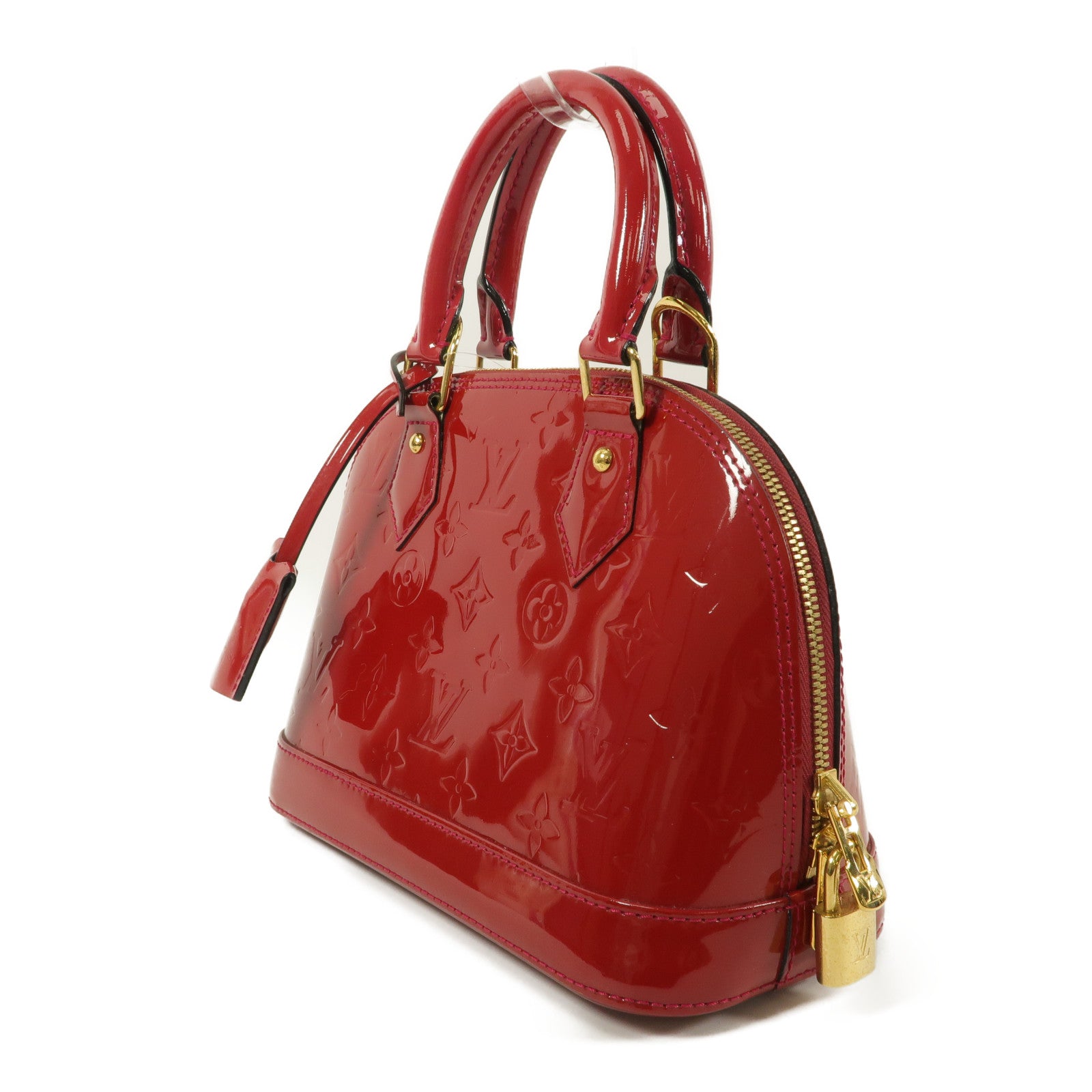 LOUIS VUITTON Monogram Vernis Alma BB手挽肩背兩用袋