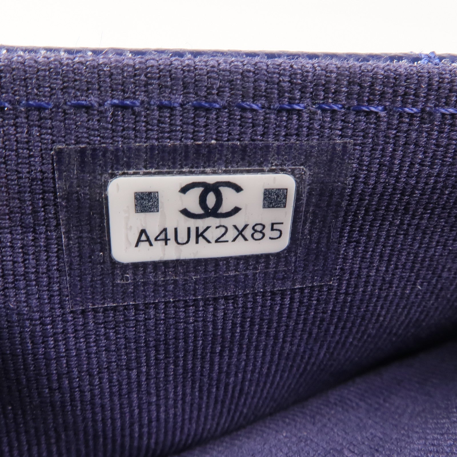 CHANEL CC GHW Wallet Calfskin Leather Navy