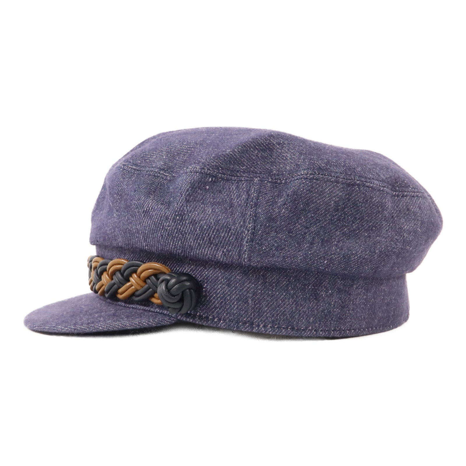 HERMES 牛仔布料Casquette Giulietta Denim Hat (Size57)帽子
