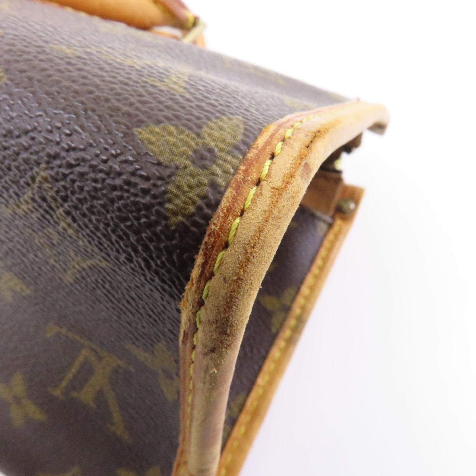 LOUIS VUITTON Monogram Popincourt金扣手挽袋啡色