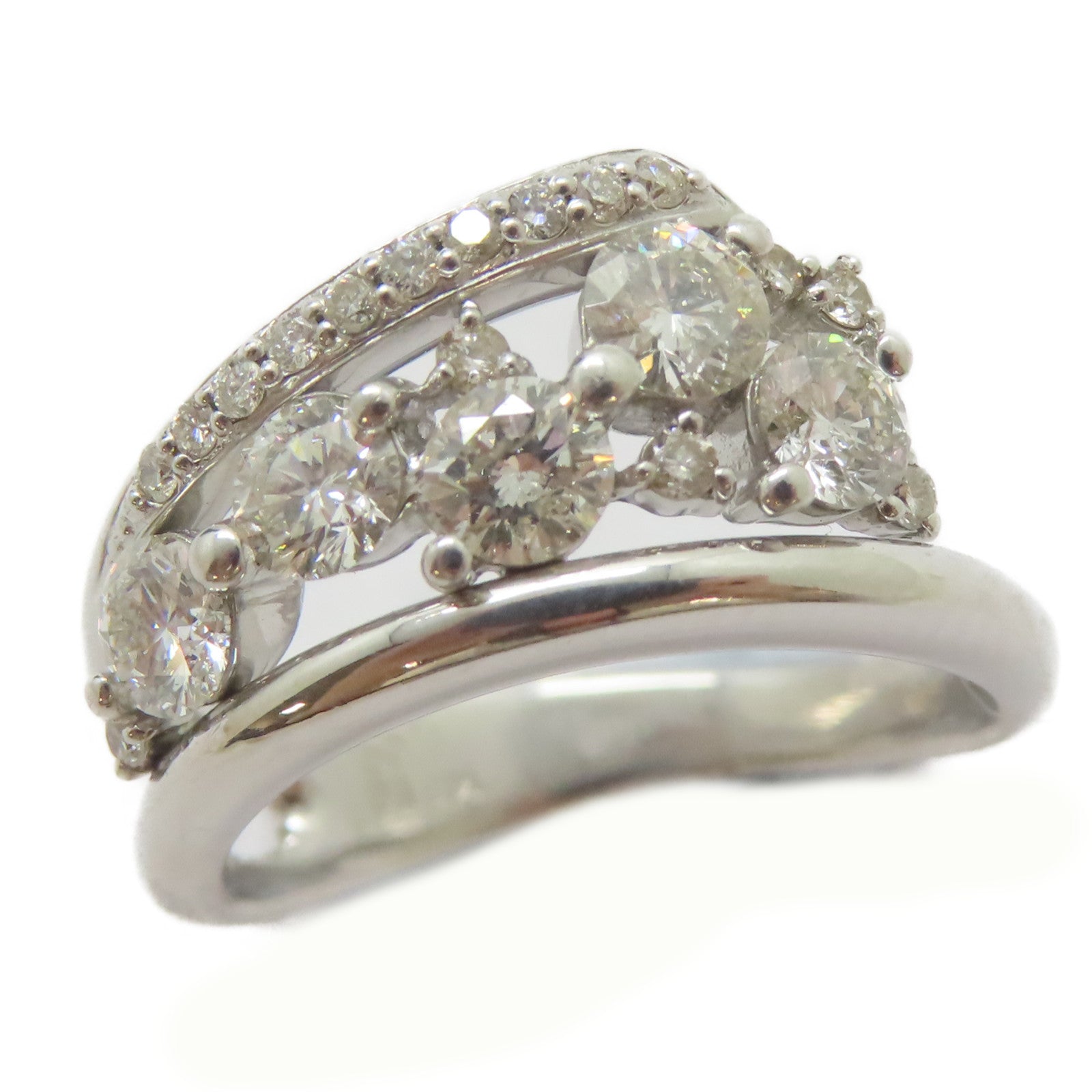 JEWELRY 18K白金Diamond Ring戒指US#7