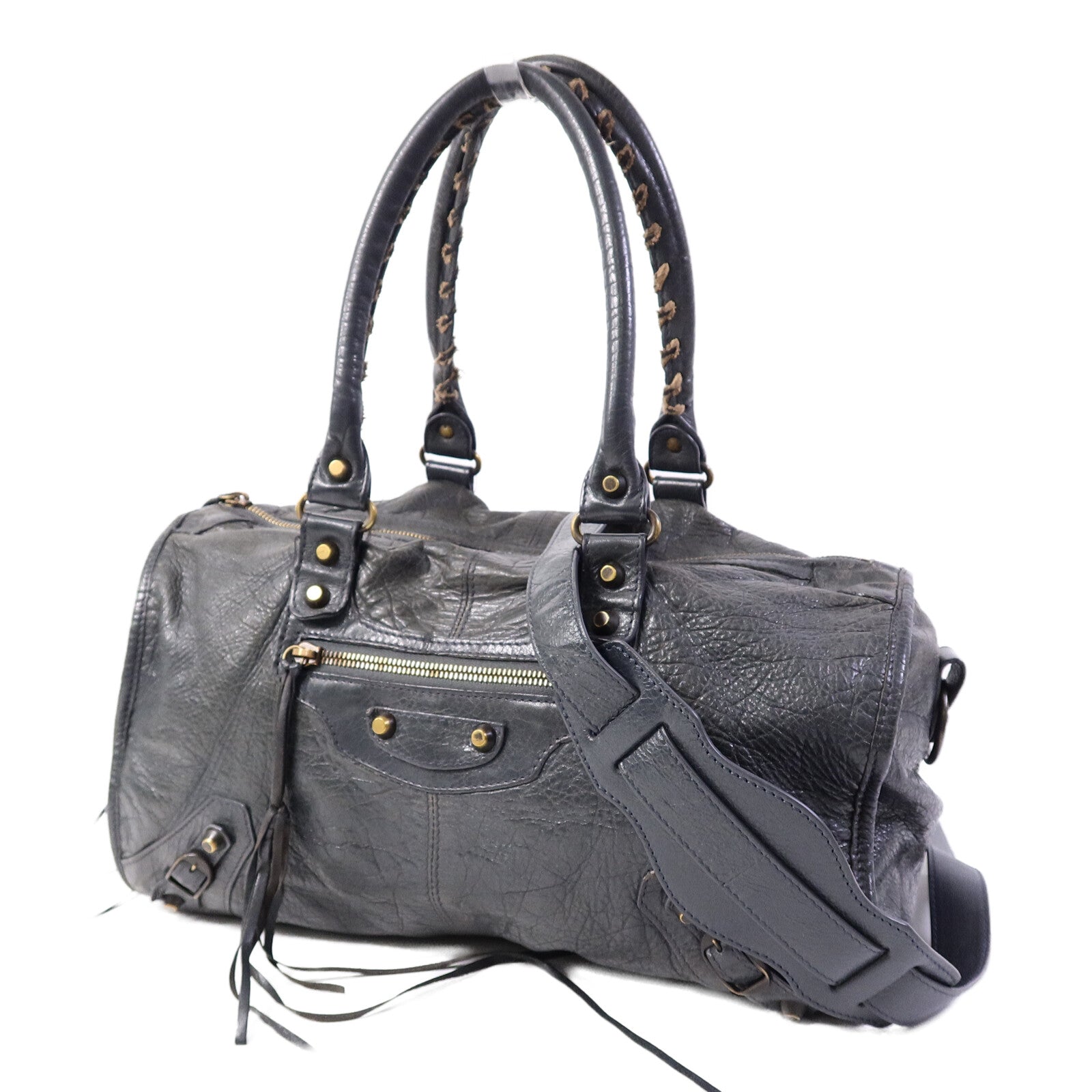 BALENCIAGA 牛皮皮革The City手挽肩背兩用袋