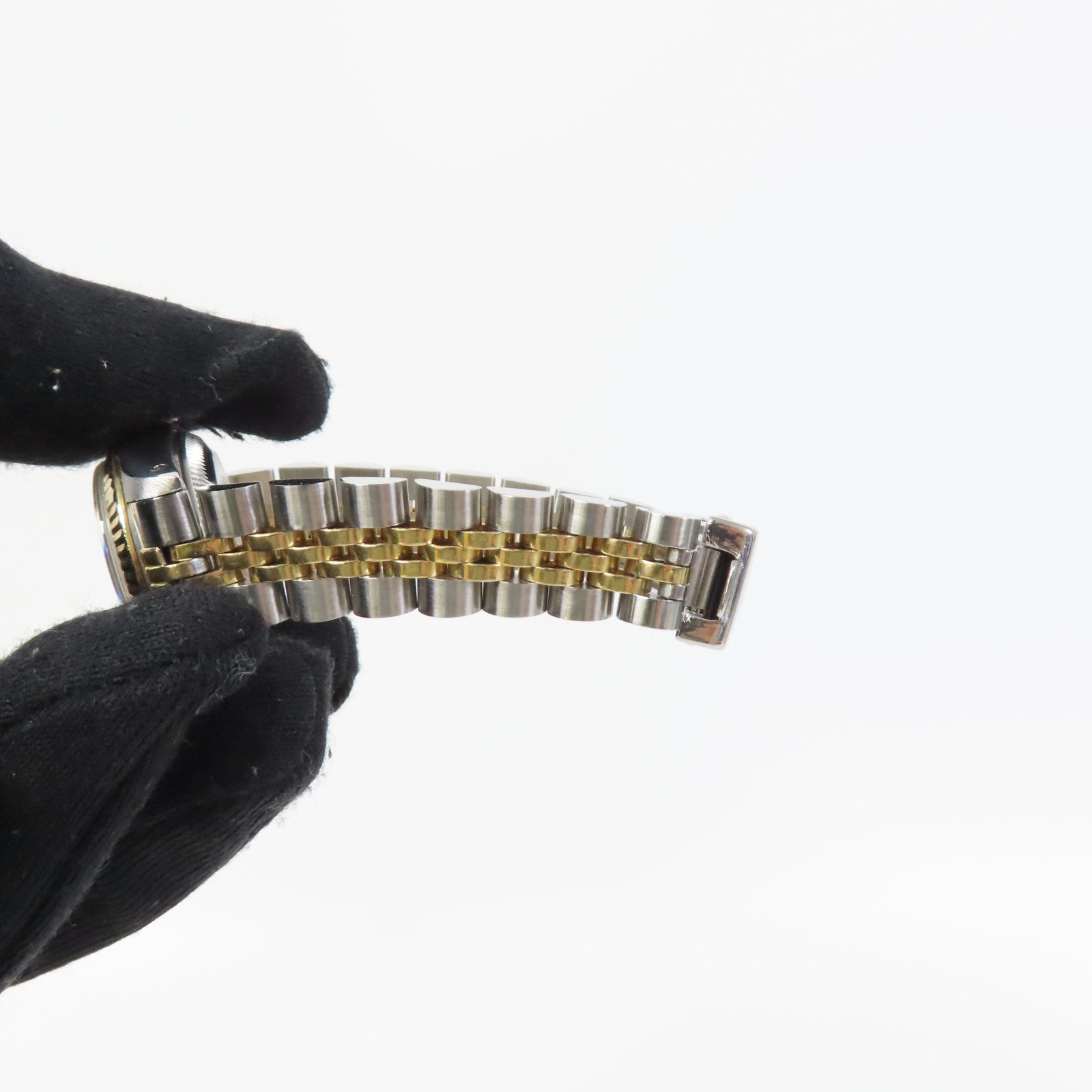 ROLEX Datejust18K金/不鏽鋼手錶自動機芯黑色/紅色